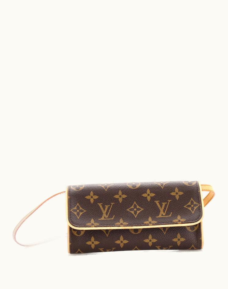 Louis Vuitton Louis Vuitton Twin Handbag Monogram Canvas PM Brown