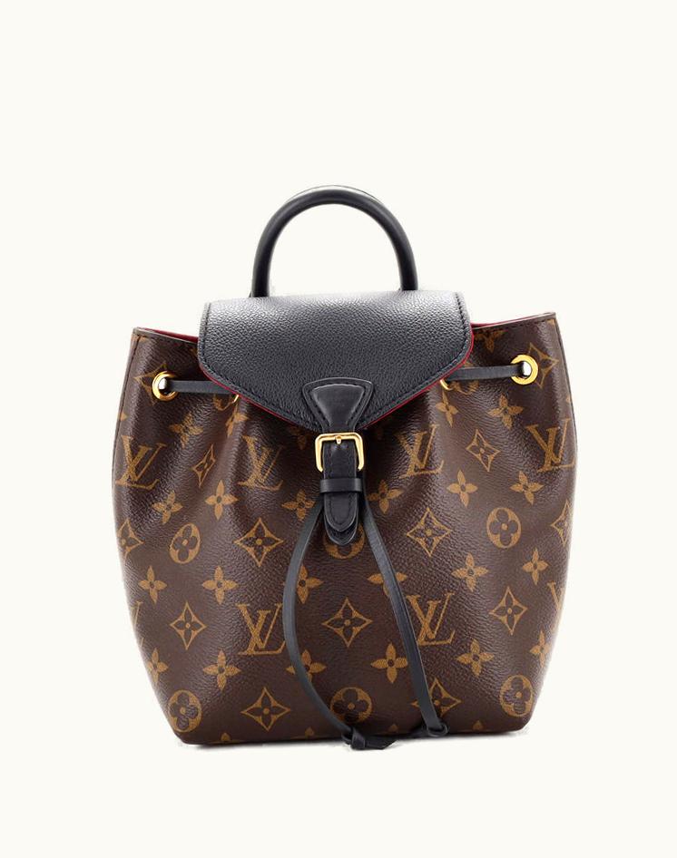 Louis Vuitton Louis Vuitton Montsouris NM Backpack Monogram Canvas With Leather BB Brown