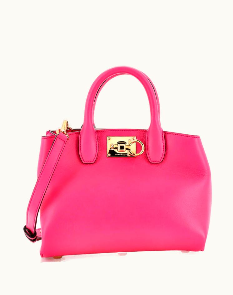 Salvatore Ferragamo Salvatore Ferragamo Studio Box Satchel Leather Small