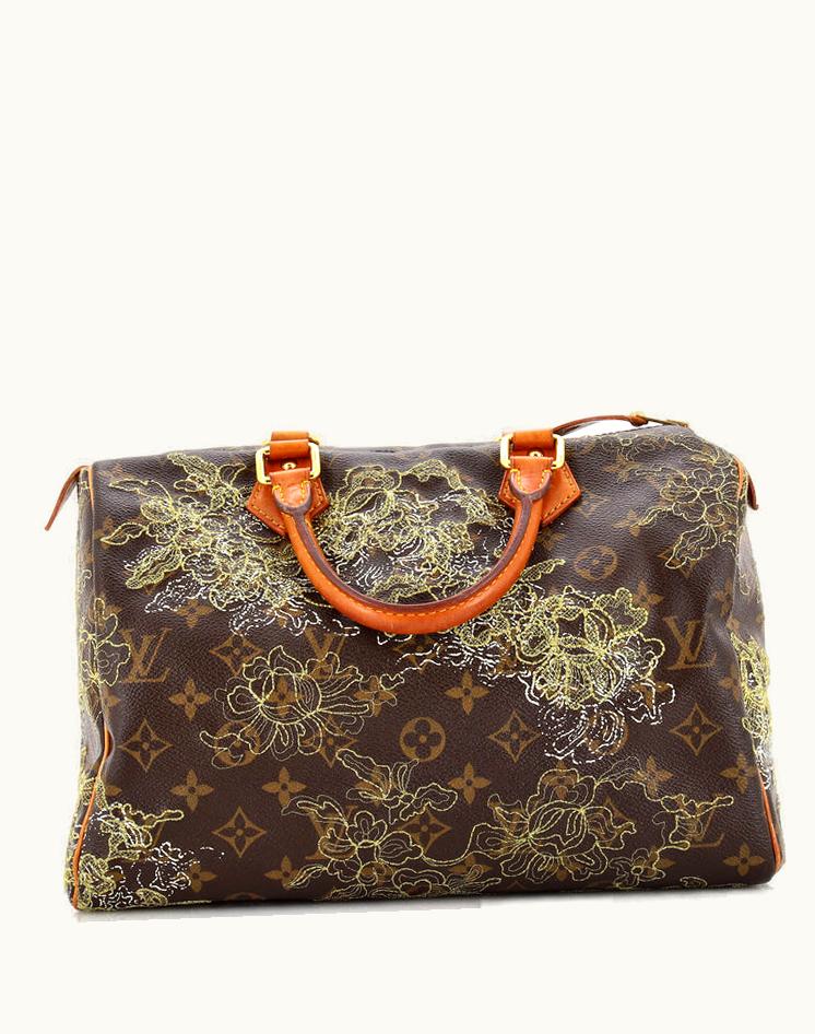 Louis Vuitton Louis Vuitton Speedy Handbag Limited Edition Monogram Dentelle 30