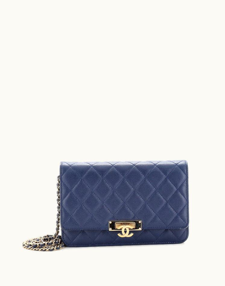 Chanel Chanel Golden Class Wallet On Chain Quilted Caviar