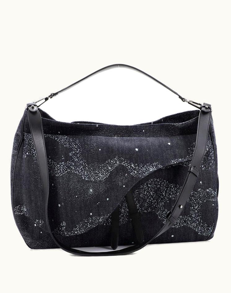 Dior Dior Saddle Soft Bag Printed Canvas Large
