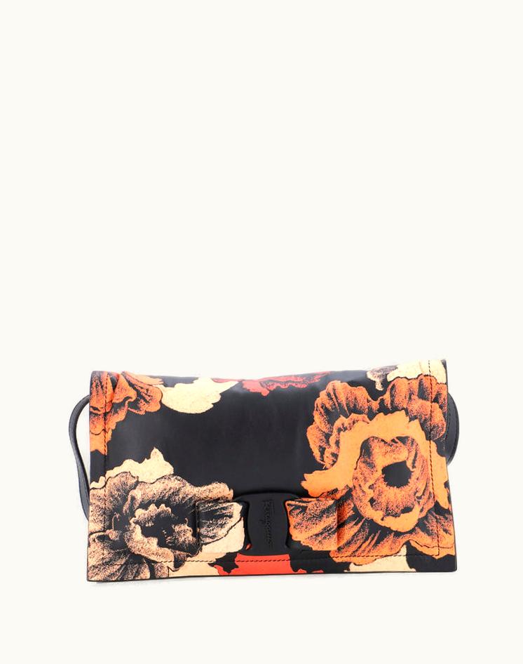 Salvatore Ferragamo Salvatore Ferragamo Viva Bow Flap Bag Leather Mini