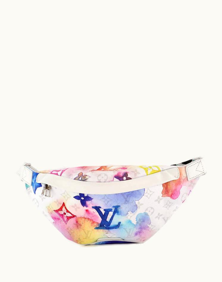 Louis Vuitton Louis Vuitton Discovery Bumbag Limited Edition Monogram Watercolor Canvas PM Multicolor Blue