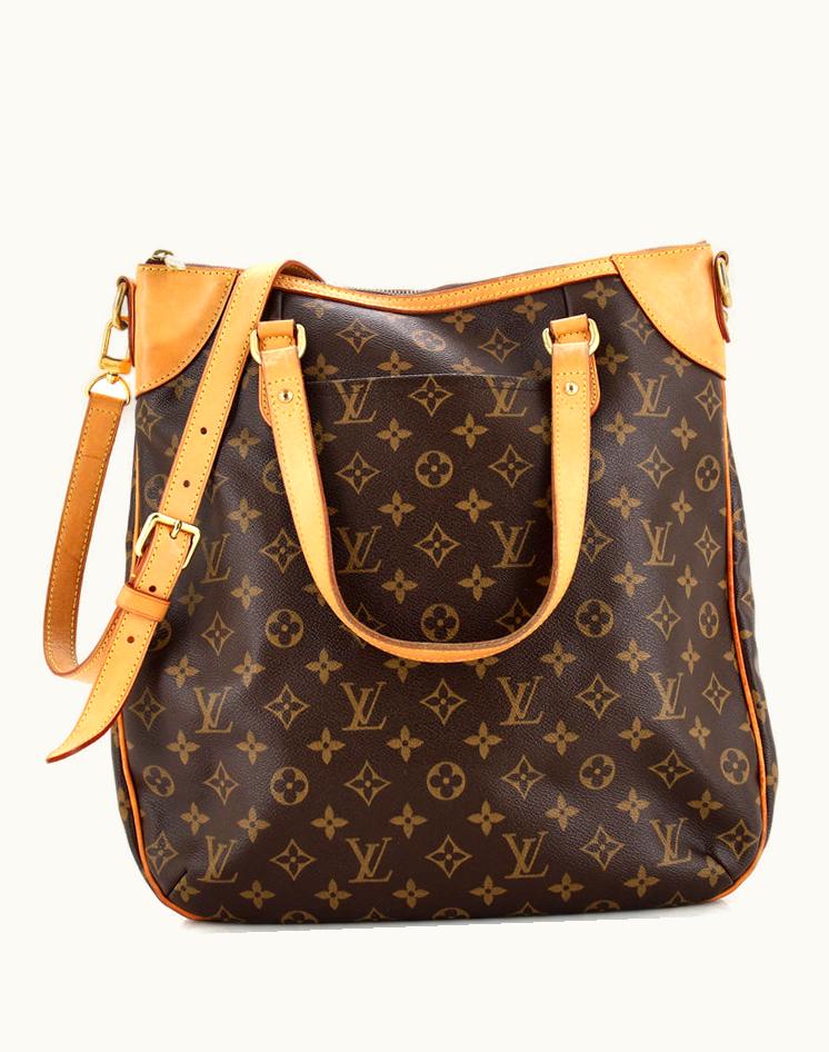 Louis Vuitton Louis Vuitton Odeon Handbag Monogram Canvas GM Fair Condition Brown