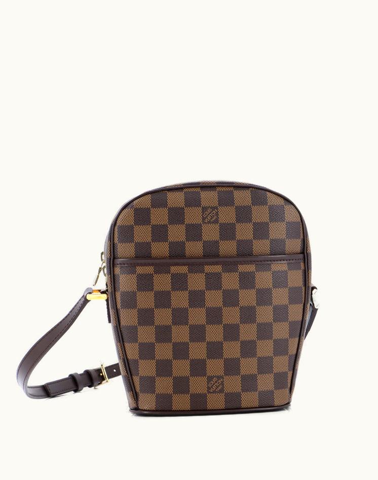 Louis Vuitton Louis Vuitton Ipanema Handbag Damier PM Canvas Coated Brown