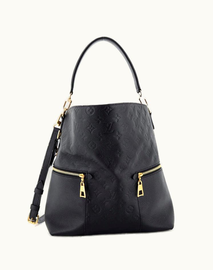 Louis Vuitton Louis Vuitton Melie Handbag Monogram Empreinte Leather Black Gold