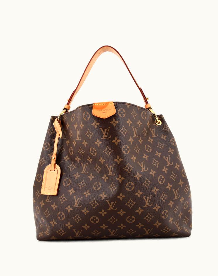 Louis Vuitton Louis Vuitton Graceful Handbag Monogram Canvas MM in Brown