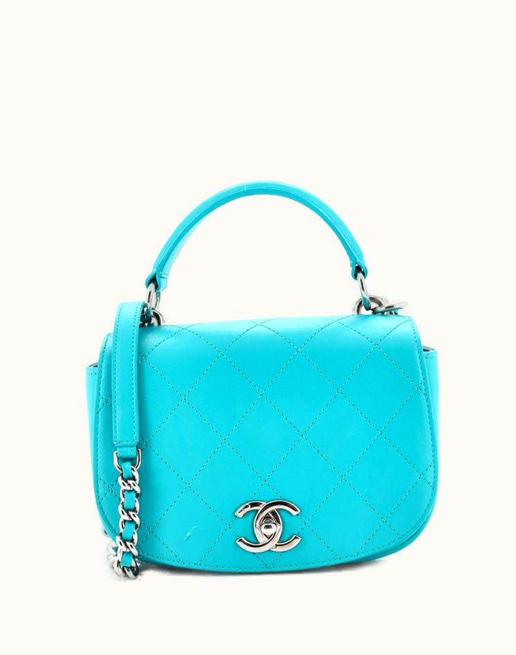 Chanel Chanel Ring My Bag Top Handle Bag Stitched Calfskin Small