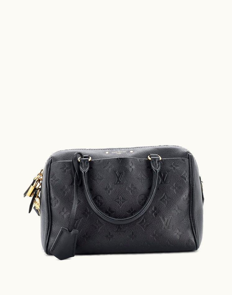 Louis Vuitton Louis Vuitton Speedy Bandouliere NM Bag Monogram Empreinte Leather 25 Noir