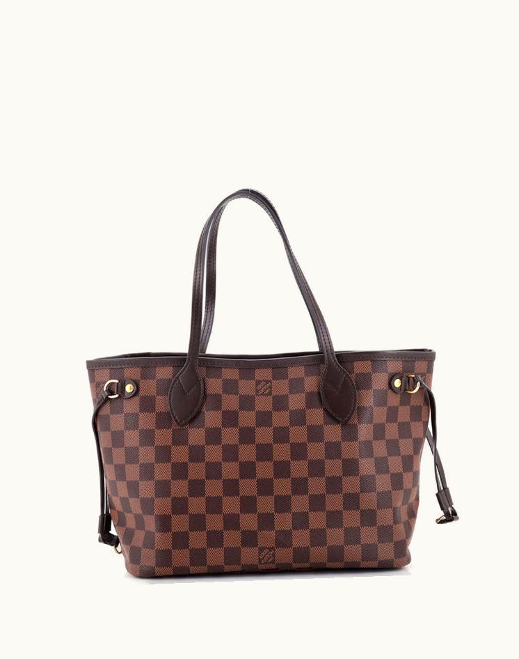 Louis Vuitton Louis Vuitton AR3109 Neverfull NM Tote Damier PM Brown & Red
