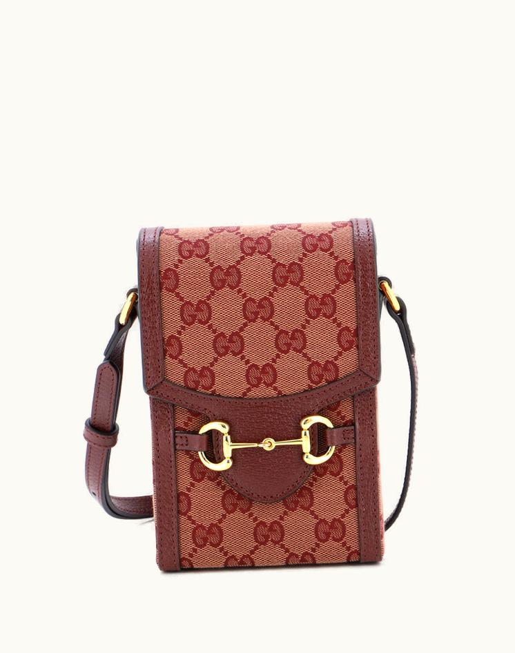 Gucci Gucci Horsebit 1955 Crossbody Bag GG Canvas Mini