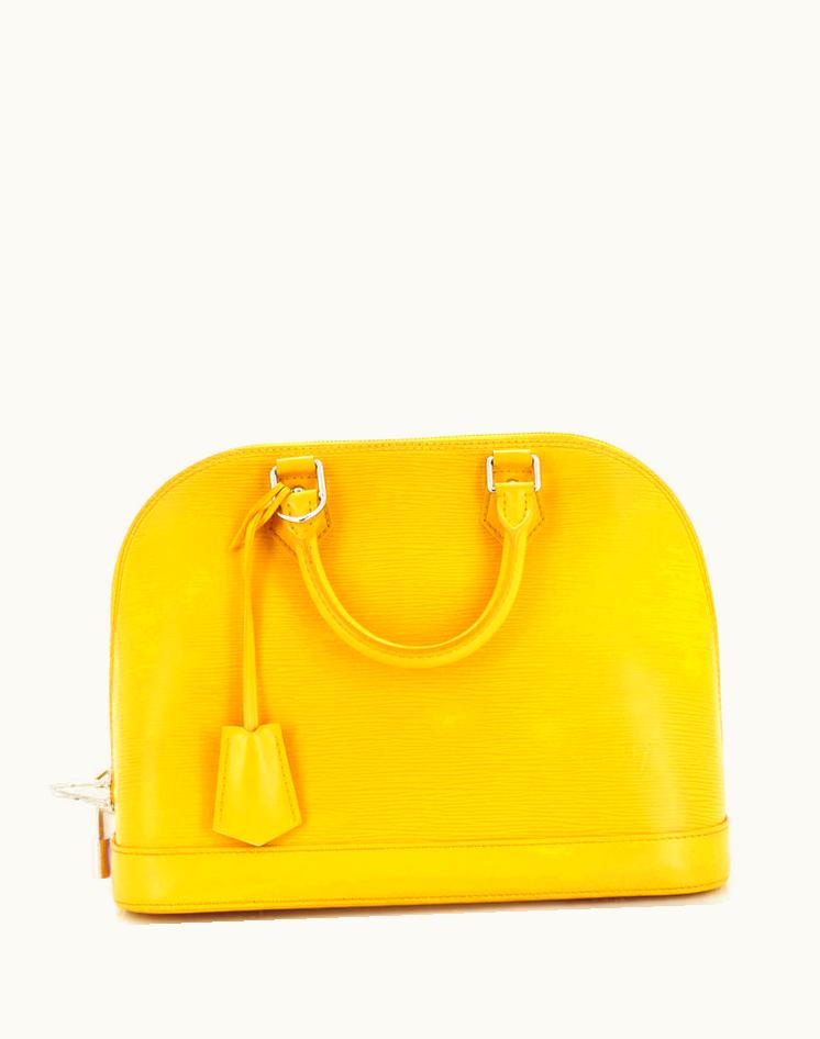 Louis Vuitton Louis Vuitton Alma Epi Leather PM Handbag Yellow