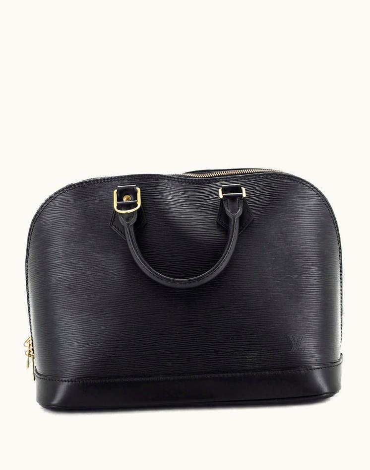 Louis Vuitton Louis Vuitton Vintage Alma Epi Leather PM Handbag Black Gold