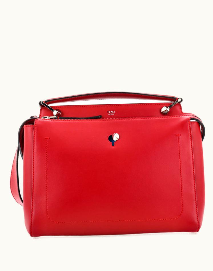 Fendi Fendi Dotcom Convertible Satchel Leather Medium