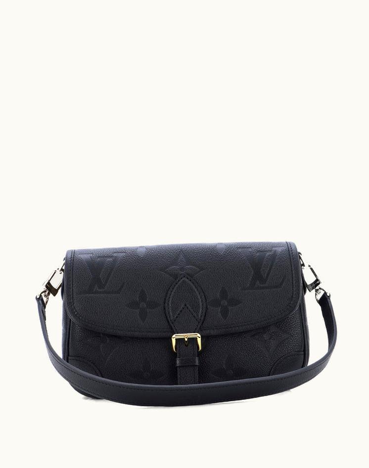 Louis Vuitton Louis Vuitton Diane NM Handbag Empreinte Leather Black/Purple