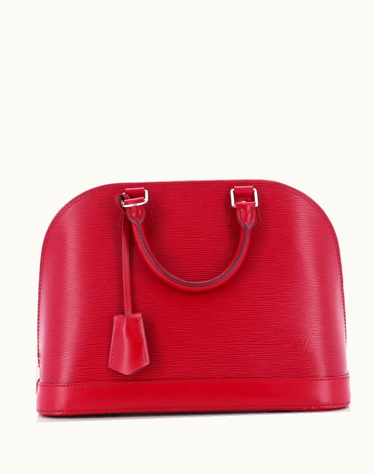 Louis Vuitton Louis Vuitton Alma Handbag Epi Leather PM Red Silver