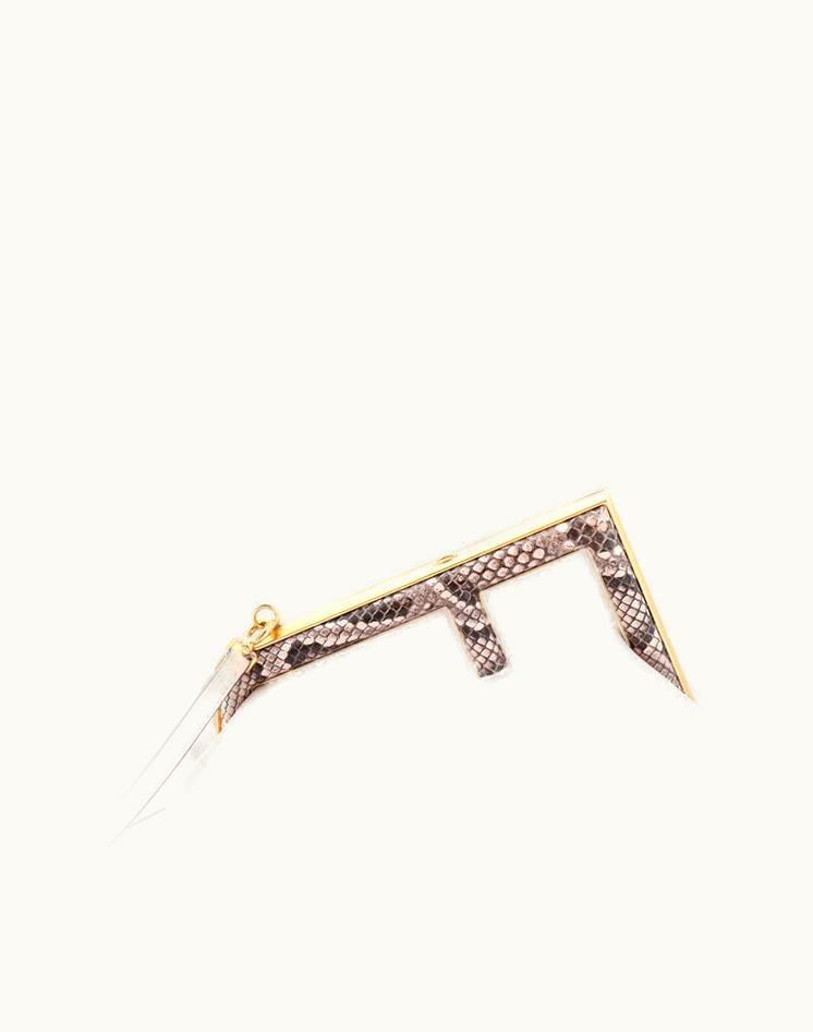 Fendi Fendi First Bag Leather With Python Small