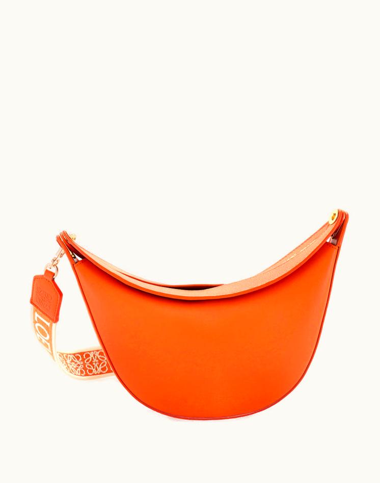 Loewe Loewe Luna Hobo Leather Shoulder Bag Orange