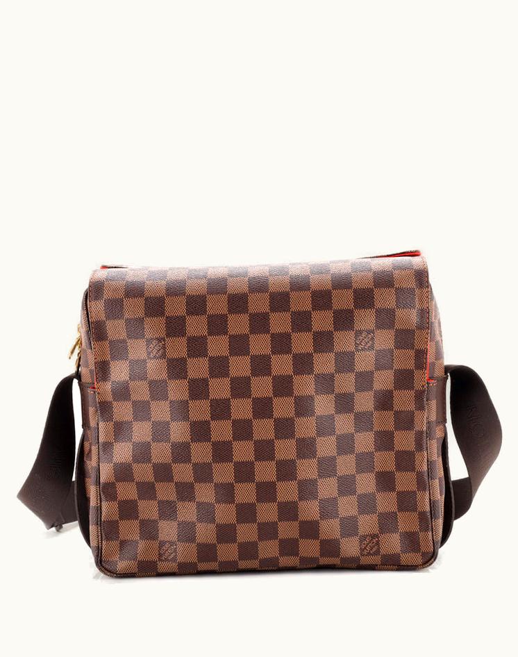 Louis Vuitton Louis Vuitton Naviglio Handbag Damier Professional Edition Brown & Orange