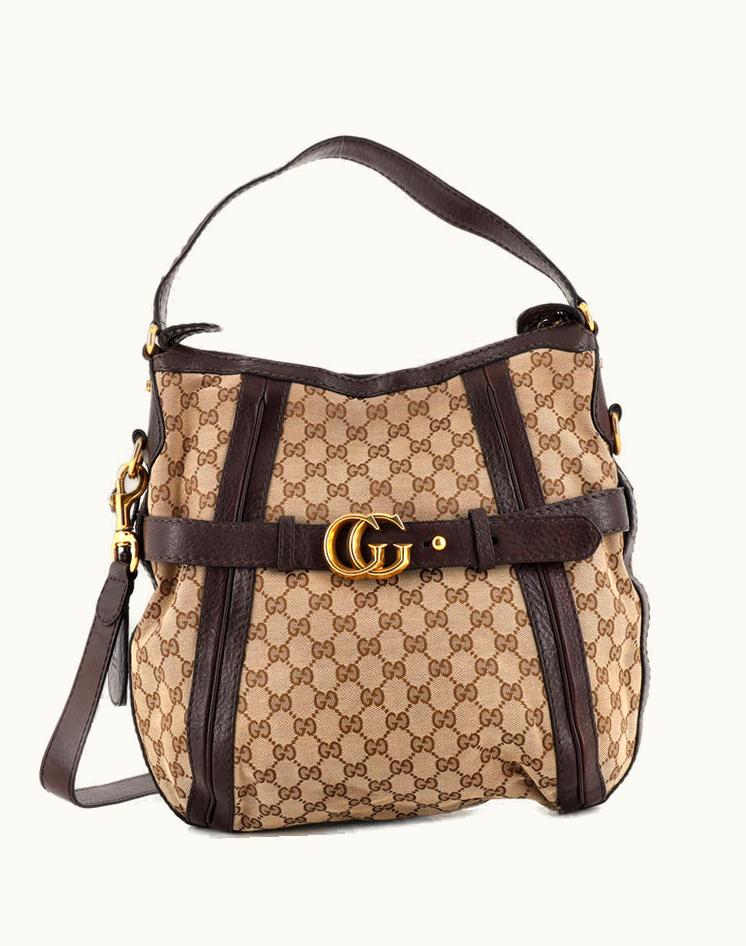 Gucci Gucci GG Running Hobo GG Canvas Medium