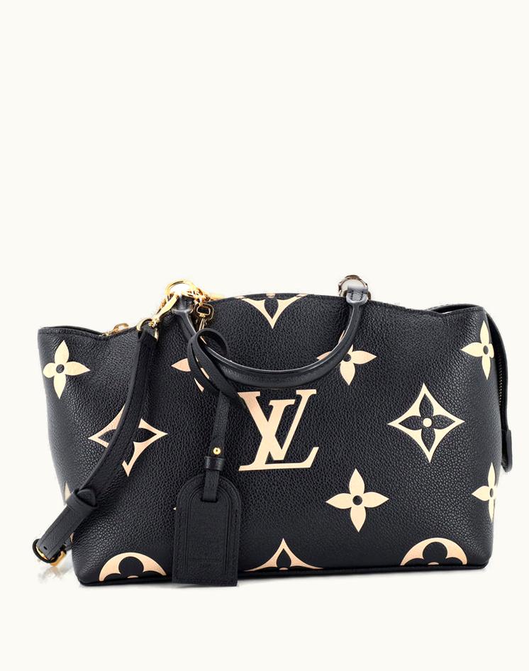 Louis Vuitton Louis Vuitton Petit Palais Handbag Bicolor Monogram Empreinte Giant Black Gold