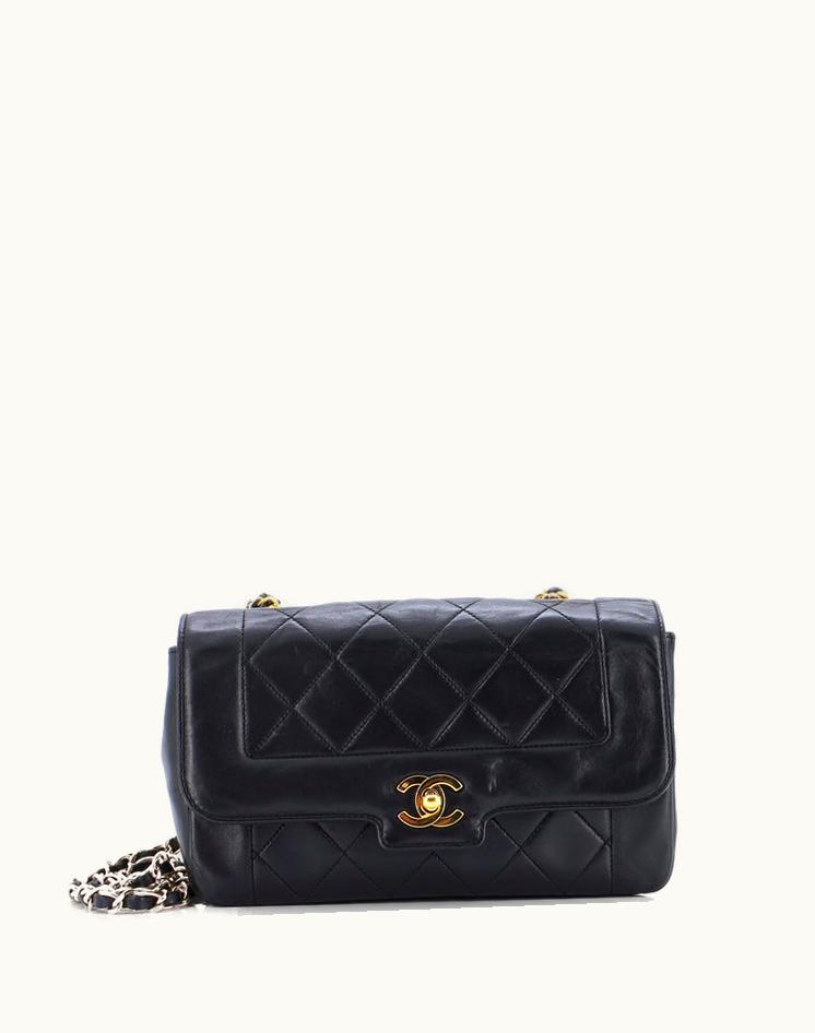 Chanel Chanel Vintage CC Chain Flap Bag Quilted Lambskin Small
