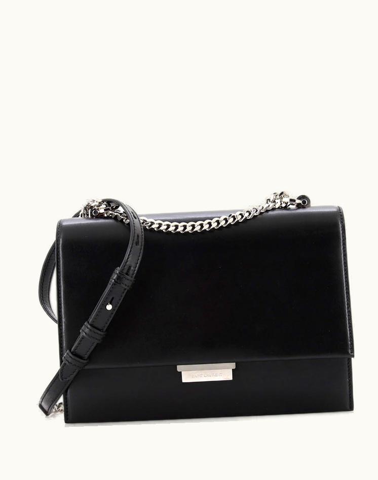 Saint Laurent Saint Laurent Babylone Chain Shoulder Bag Leather Medium