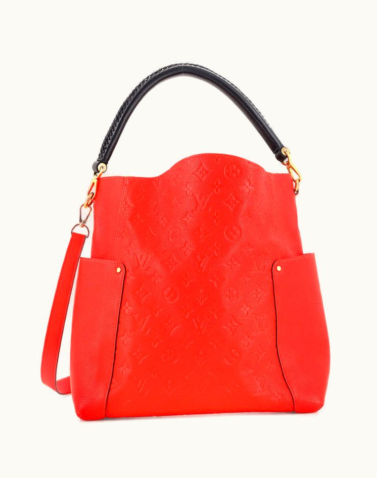 Louis Vuitton Louis Vuitton Bagatelle Hobo Monogram Empreinte Leather Orange