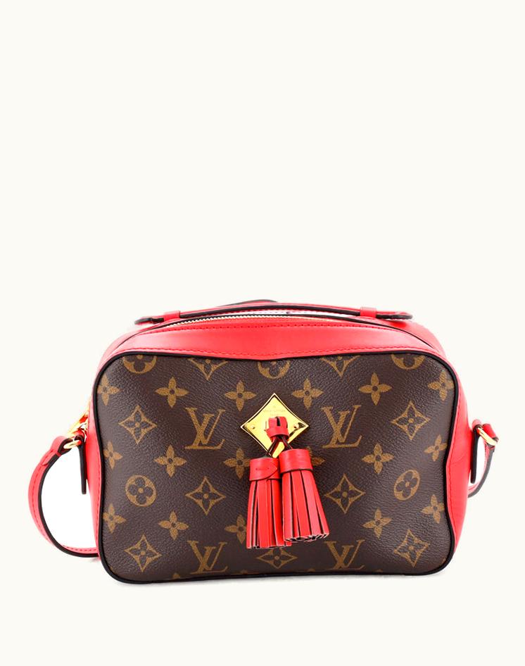 Louis Vuitton Louis Vuitton Saintonge Handbag Monogram Canvas With Leather Brown-Gold