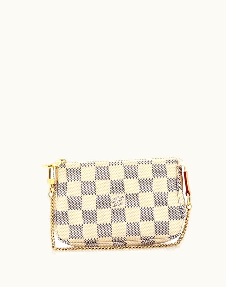 Louis Vuitton Louis Vuitton Pochette Accessoires Damier Mini White Coated Canvas