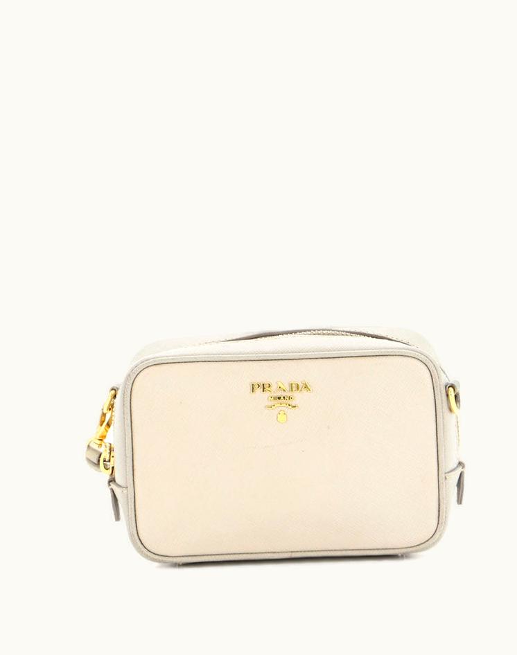 Prada Prada Zip Crossbody Bag Saffiano Leather Mini