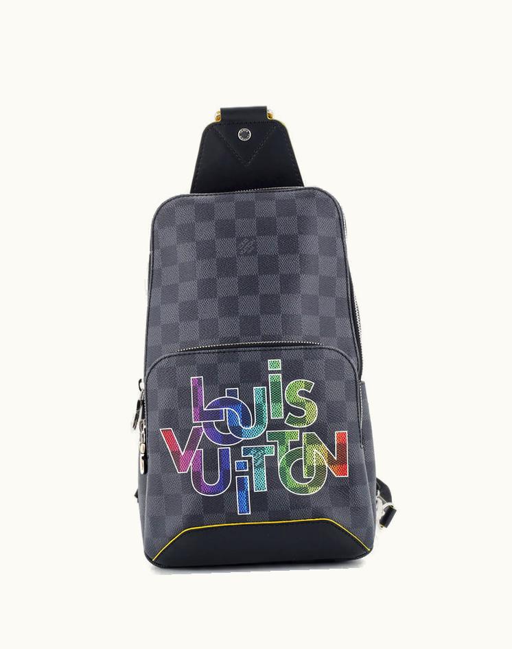Louis Vuitton Louis Vuitton Avenue Sling Bag Limited Edition Interlinked Logo Damier Graphite