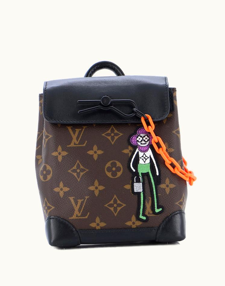 Louis Vuitton Louis Vuitton Steamer Bag Monogram Canvas With LV Friends Patch XS in Brown