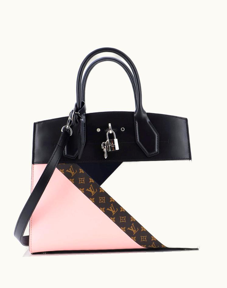 Louis Vuitton Louis Vuitton City Steamer Handbag Limited Edition Monogram Canvas And Leather MM