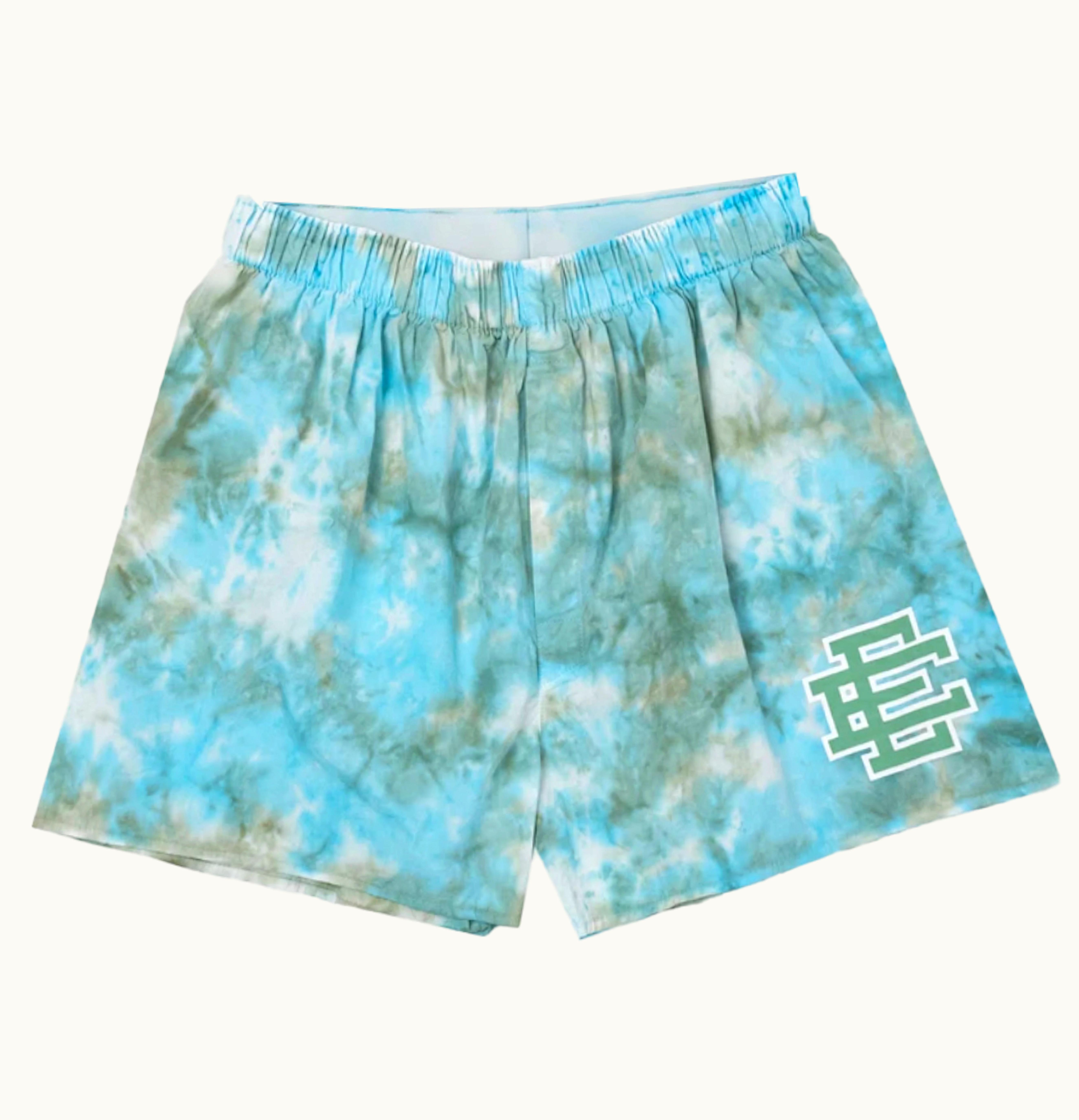 Eric Emanuel Eric Emanuel EE House Short Blue Green Tie Dye