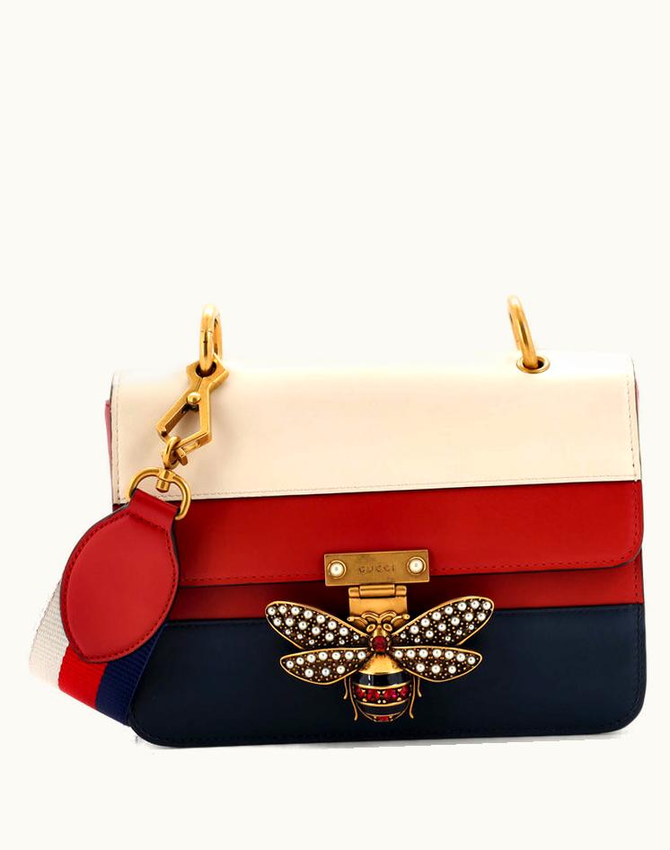 Gucci Gucci Queen Margaret Flap Bag Colorblock Leather Medium