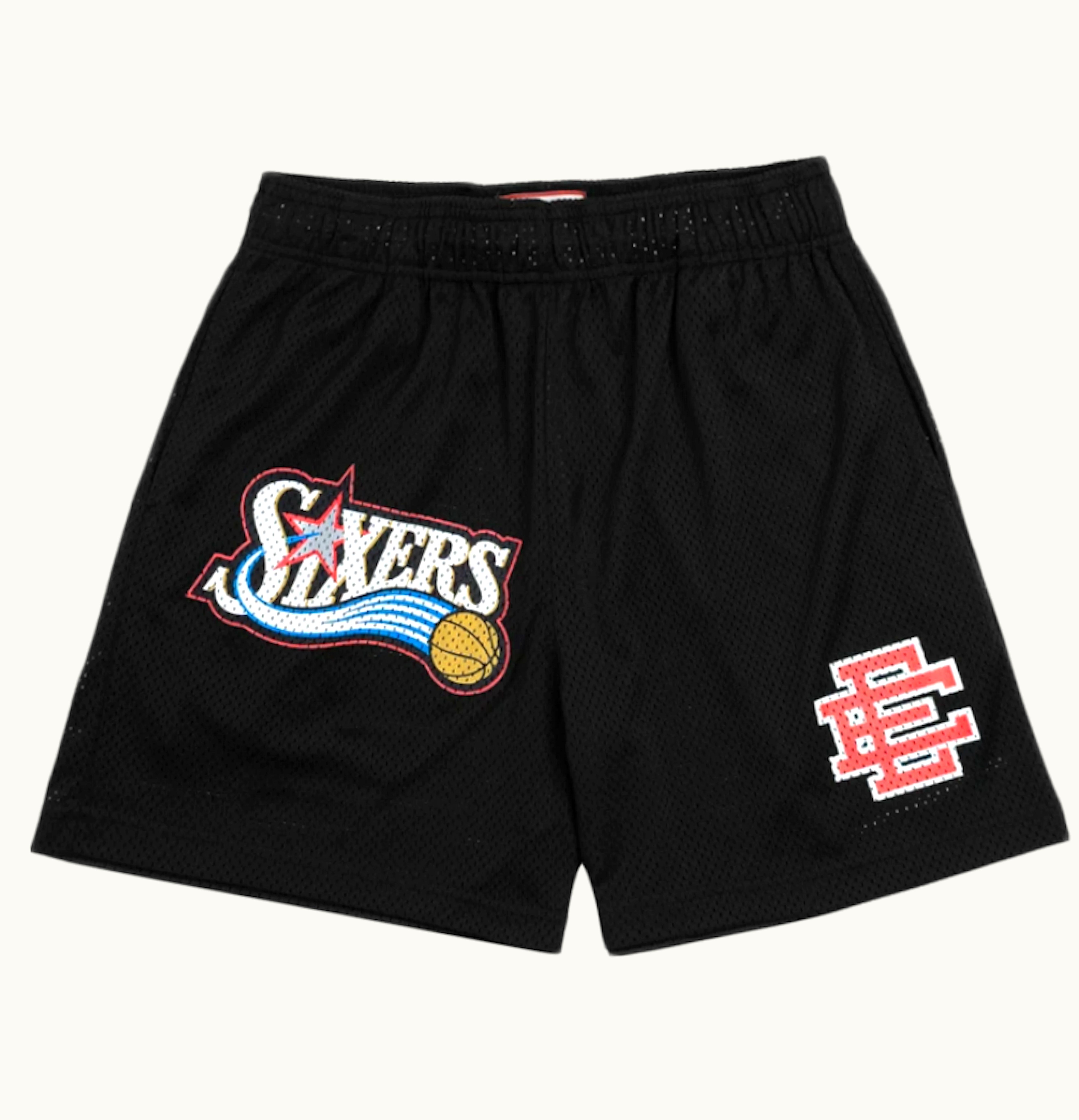 Eric Emanuel Eric Emanuel EE Basic 76ers Short Black Red