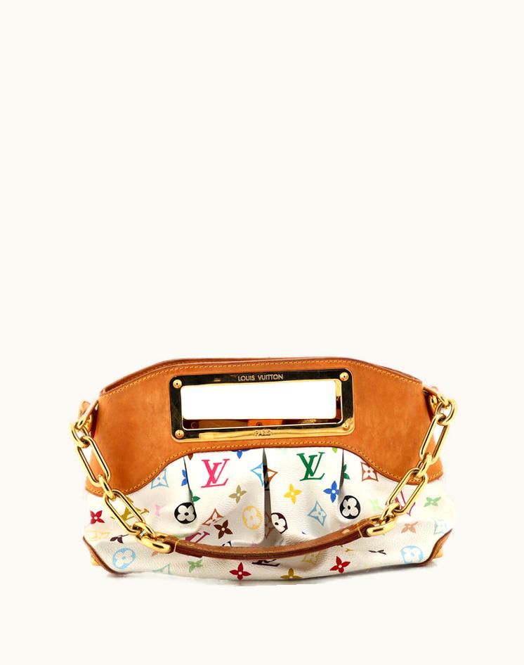 Louis Vuitton Louis Vuitton Judy PM Handbag Monogram Multicolor White Red Gold