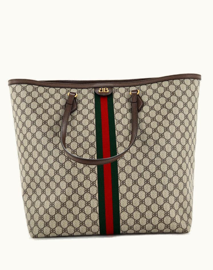 Balenciaga Balenciaga X Gucci The Hacker Project Tote BB Coated Canvas Large