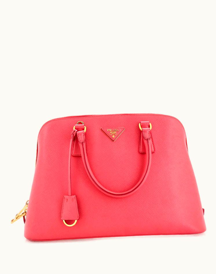 Prada Prada Promenade Bag Saffiano Leather Medium Pink