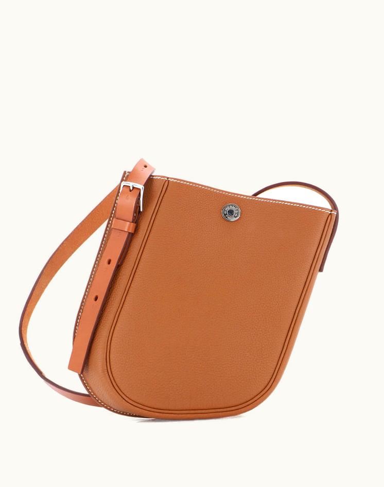 Hermès Hermès Perspective Cavaliere Bag Togo And Vache Hunter 21 Luxe Brown