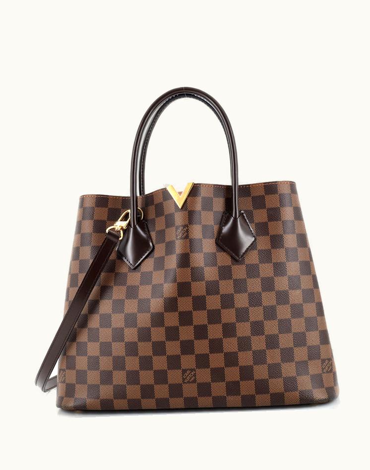 Louis Vuitton Louis Vuitton Kensington Handbag Damier Brown Canvas Gold Hardware