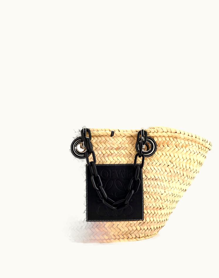 Loewe Loewe Basket Chain Tote Raffia Medium
