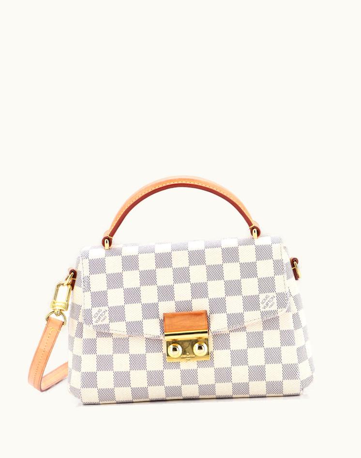 Louis Vuitton Louis Vuitton Croisette Handbag Damier NFC White Pink Gold