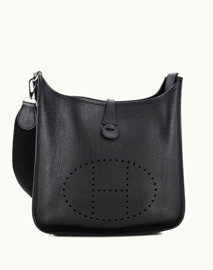 Hermès Hermès Evelyne Bag Gen II Clemence PM Black Palladium