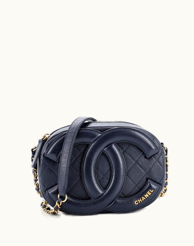 Chanel Chanel Coco Midnight Camera Case Quilted Lambskin Small