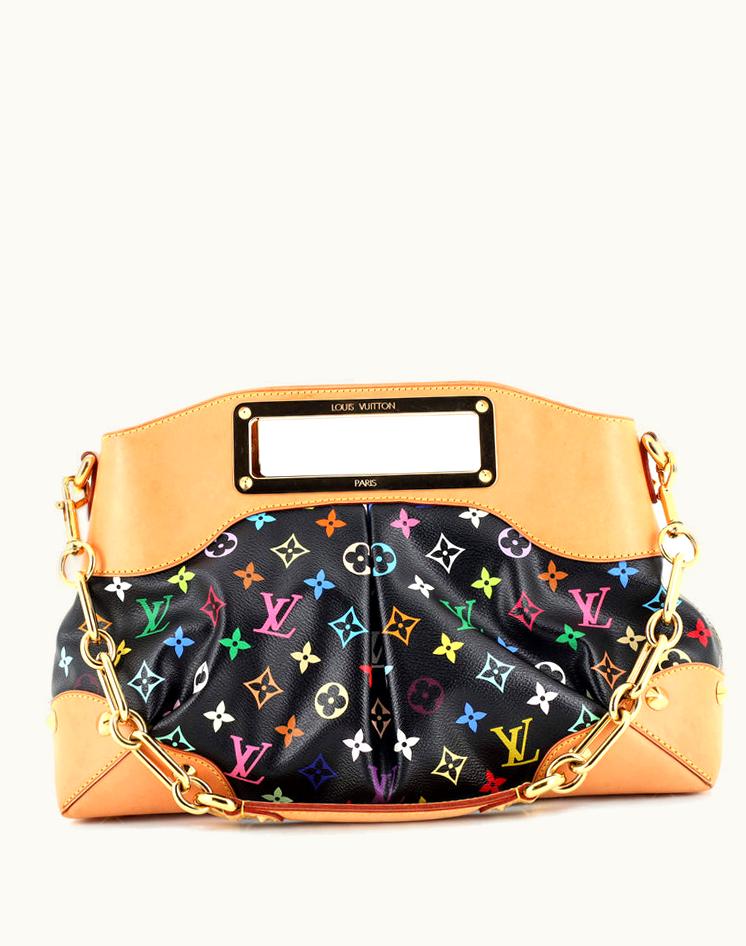 Louis Vuitton Louis Vuitton Judy Handbag Monogram Multicolor MM - Coated Canvas Gold Trim
