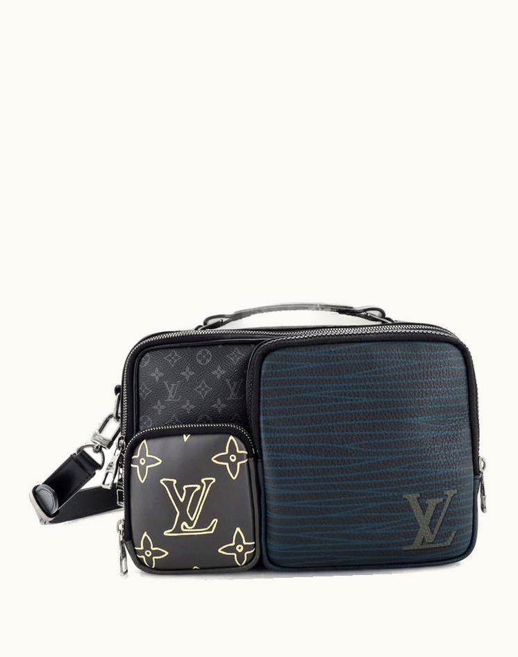 Louis Vuitton Louis Vuitton Multipocket Messenger Bag Monogram Eclipse Canvas And Printed Leather Black