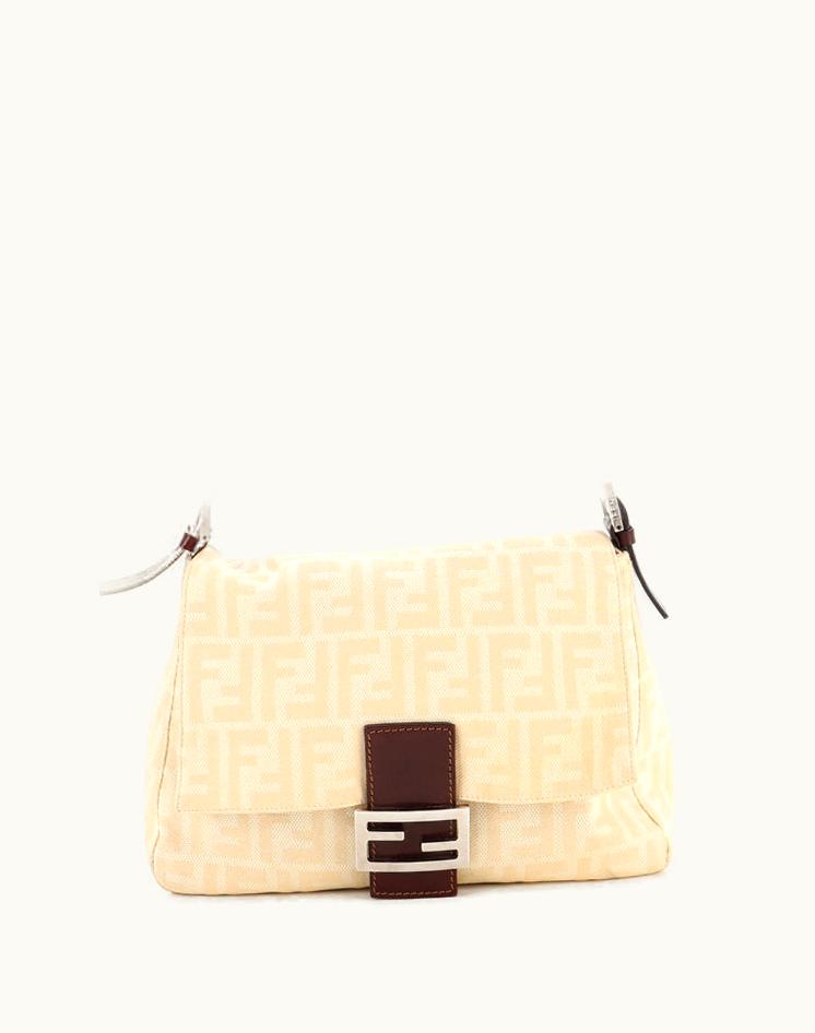 Fendi Fendi Mama Forever Bag Zucca Canvas Neutral